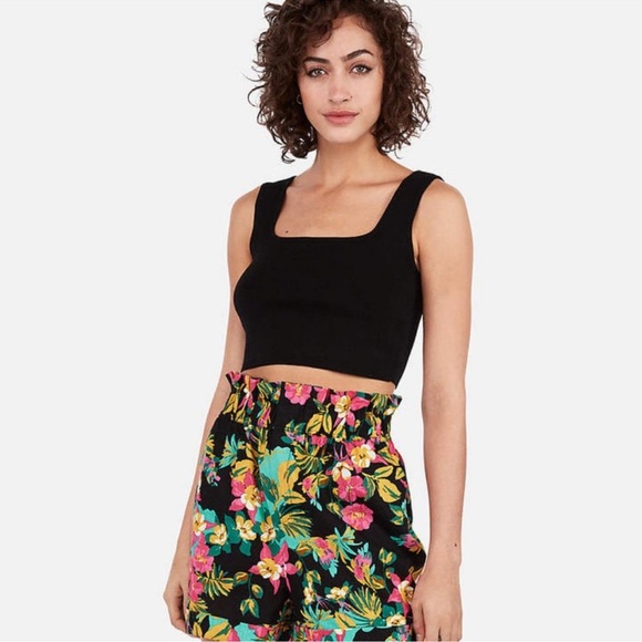 Express Pants - EXPRESS - WOMEN’S FLORAL HIGH WAISTED SHORTS - SIZE XS